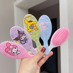 Sanrio Cute Cartoon Massage Comb Girls Hair Accessory Baby Hair Salon Kurome Frozen Air Cushion Hair Comb