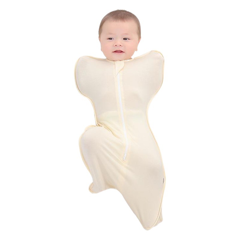 Bebé Swaddling primavera y verano fibra de bambú entrega saco de dormir anti-shock bolsa toalla anti-útero envoltura tela transfronteriza suministros maternos e infantiles