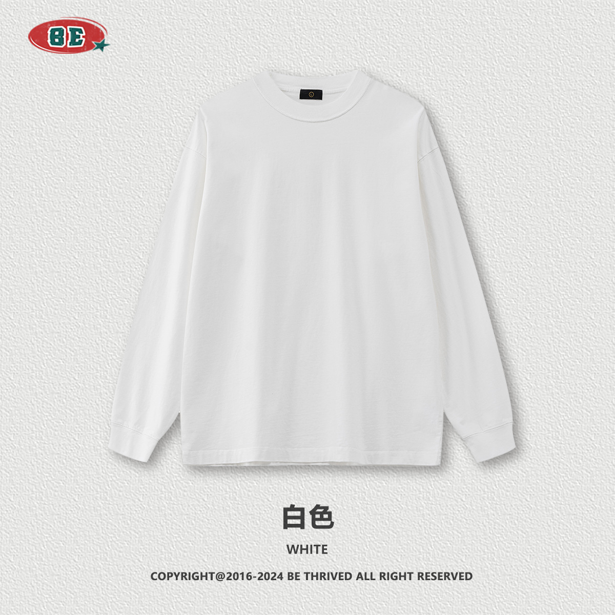 Be customizado| 2025 otoño de alta calle retro coche retrógrado gran tamaño hombre cuello redondo suelto lavado camiseta de manga larga hombre image 7