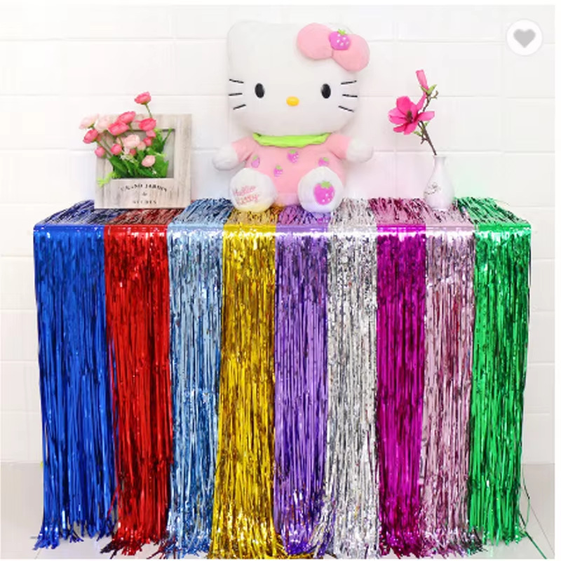 2025 New Product Rain Curtain Background Wall Decoration Romantic Garland Streamers Tassels Birthday Party Decoration Supplies