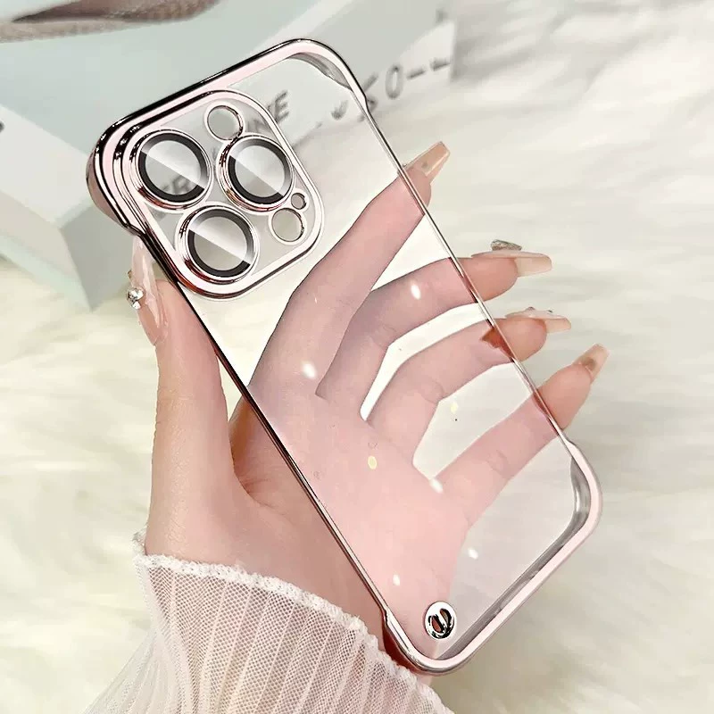 Чехол для телефона Apple iPhone 11–17 серии, ультратонкий прозрачный с защитой объектива