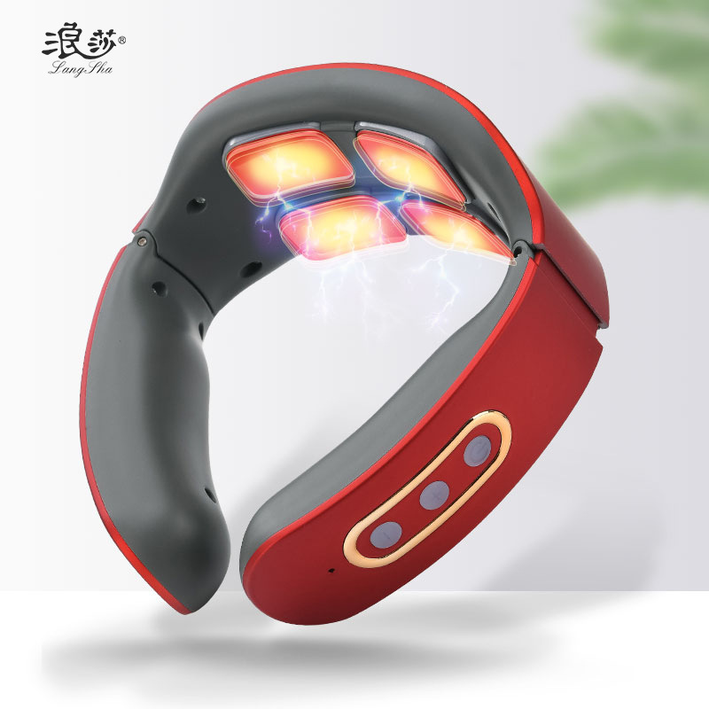 001新款颈椎仪 颈部按摩器 多功能电磁脉冲护颈仪智能按摩仪|undefined