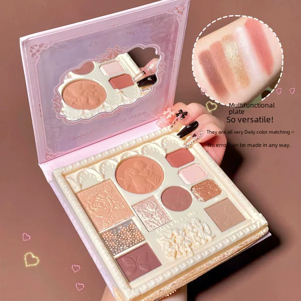 CALLCALL LING relief Angel eye shadow blush high-gloss all-in-one plate ins Super fire live cross-border spot