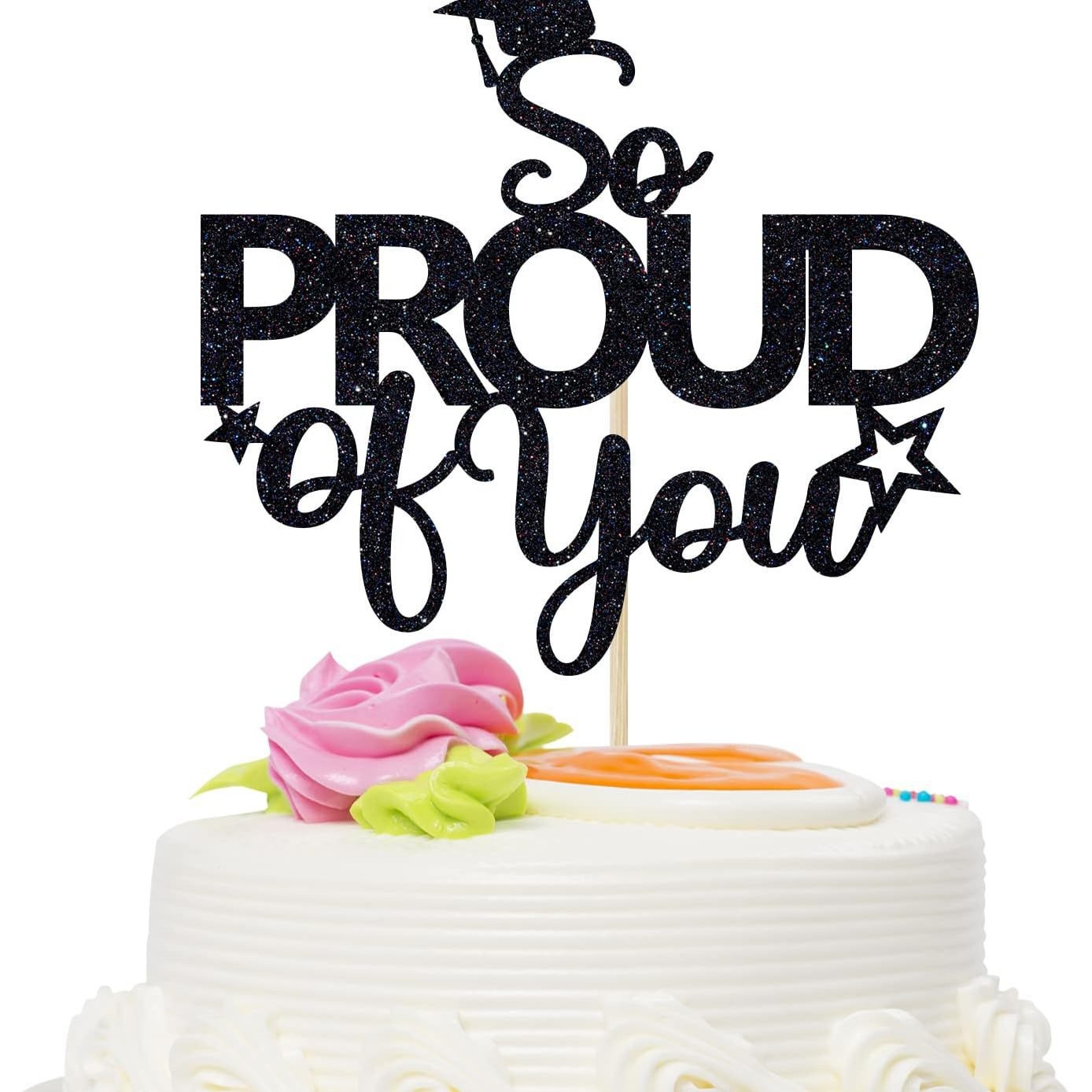 La temporada de graduación de la torta de la tarjeta de decoración 2024 Negro Flash partido Colegio grueso papel no es fácil de romper el comercio exterior transfronterizo