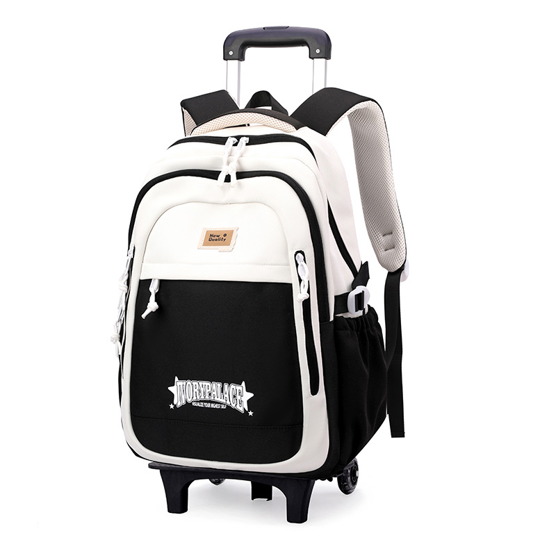 Pescado natural nueva mochila de tirón para niños 3 - 6 grados, mochila de alta capacidad para estudiantes de secundaria secundaria