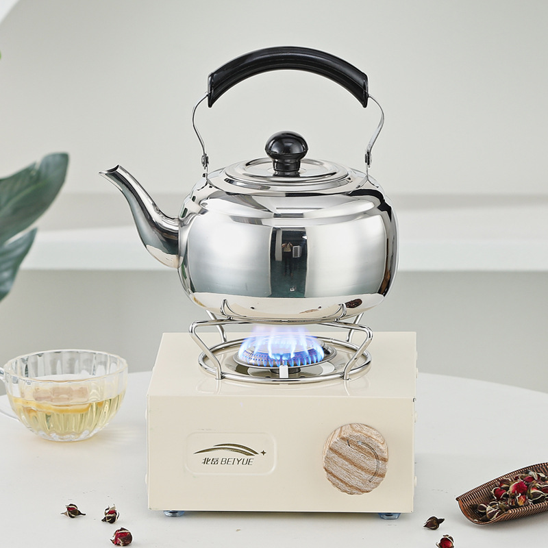 Hongmeishun tetera de acero inoxidable, filtro, té, cocina de inducción, agua hirviendo, tetera de restaurante, estufa de cerámica eléctrica al aire libre, olla de elevación