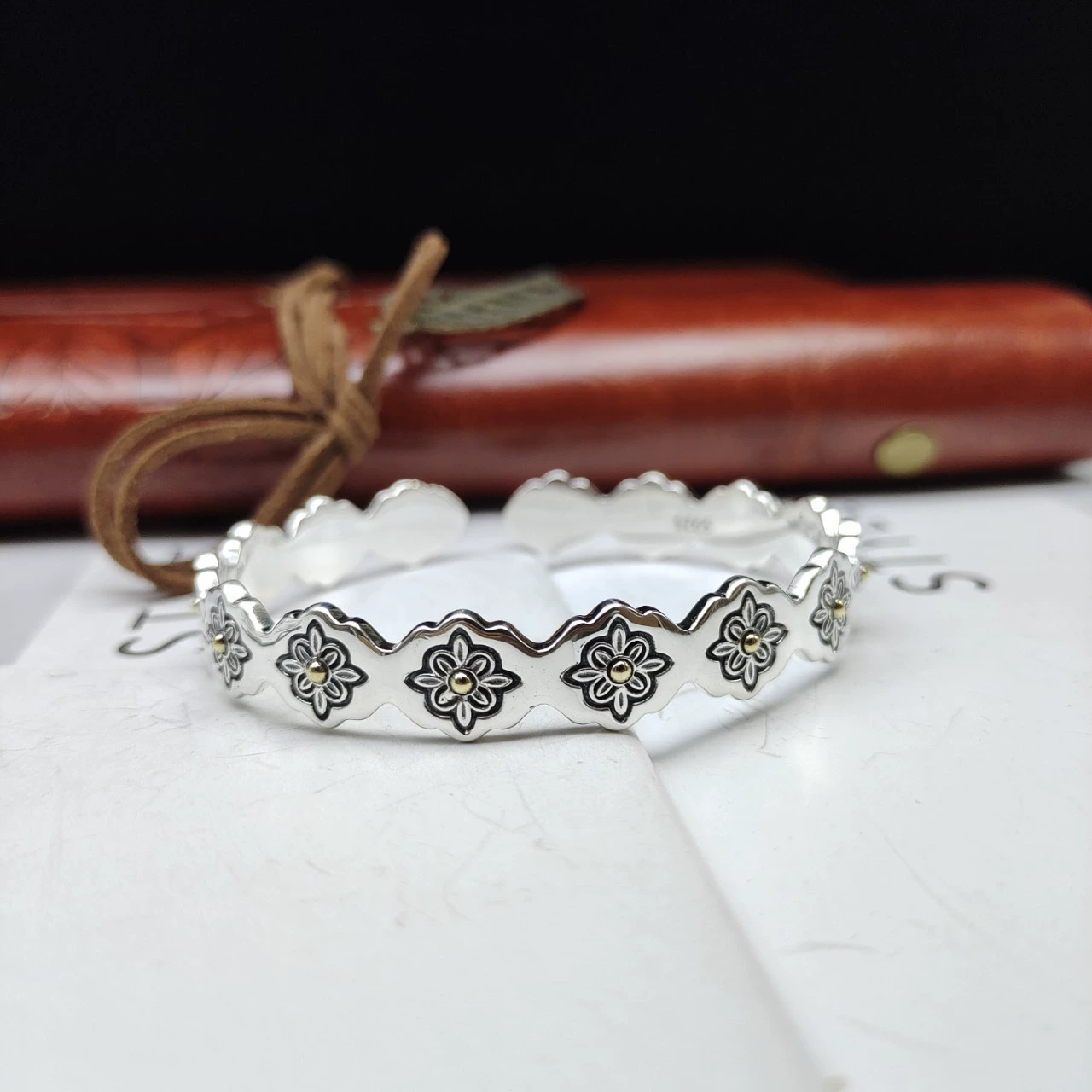 Retro bracelet, creative jewelry, accessory, silver 925 sample, Korean style