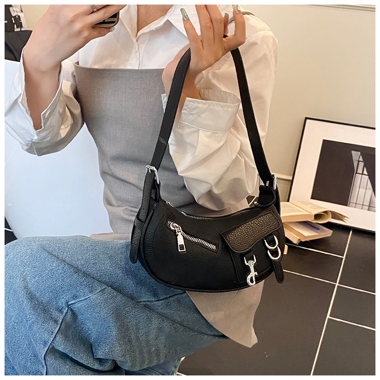 Underarm trendy and fashionable dumpling bag for women, simple and versatile Korean style single-shoulder bag, 2025 new niche design crossbody bag undefined