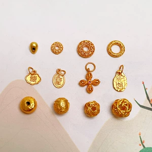 S925 Silver-plated Gay Words Luck Bead Xiangyun Loop Bagel Pendant Bracelet Necklace DIY Accessories