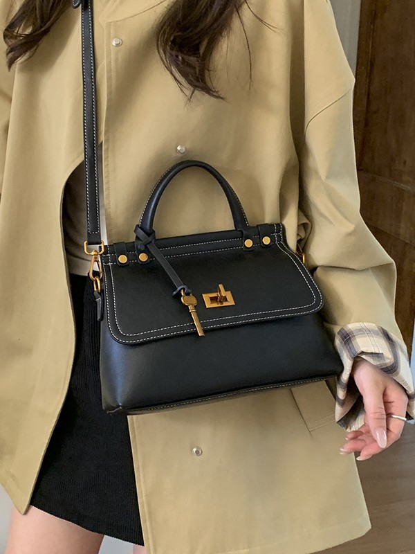 Niche Zhong高级 bolso de mano pequeño para mujeres 2025 nuevo estilo transfronterizo de moda de seda retro versátil bolso de mochila
