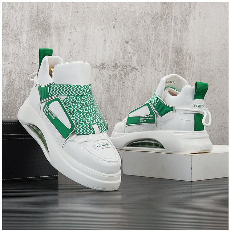 Herrenschuhe, kurze Herrenstiefel, trendige Freizeitschuhe, dicke Sohlen, kurze Jugendstiefel, modische High-Top-Sneaker, Martin-Stiefel für Herren_voghion.com