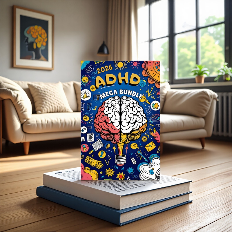 越境新製品 2026 ADHD MEGA BUNDLE メンタルヘルス 7-in-1 究極セット プランナー 在庫あり|undefined