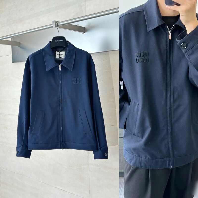 Ceiling Quality Miu Miaojia 25 Autumn and Winter New Patch Badge Shirt Jacket Jacket for Men and Women Internet Celebrity Versatile Ceiling Quality Miu Miaojia 25 Autumn and Winter New Patch Badge Shirt Jacket Jacket for Men and Women Internet Celebrity Versatile