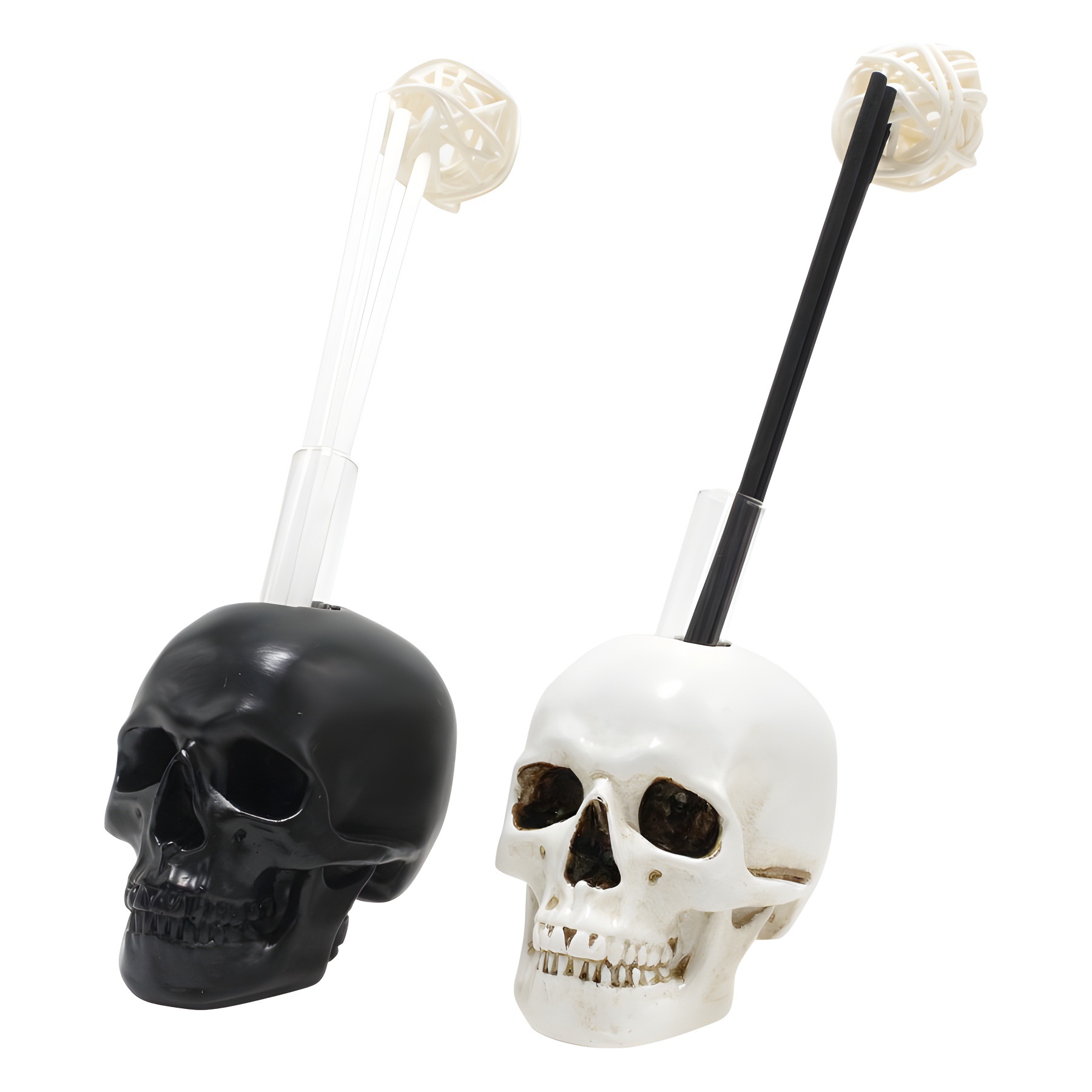 Skull Test Tube Aromatherapy Set 2 Halloween Props Ghost Festival Bar KV Scene Layout Haunted House Chamber Home Aromatherapy