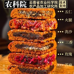 农科院云南大荞饼荞三香豆沙五仁老式糕点心荞粑粑云南中秋节大饼