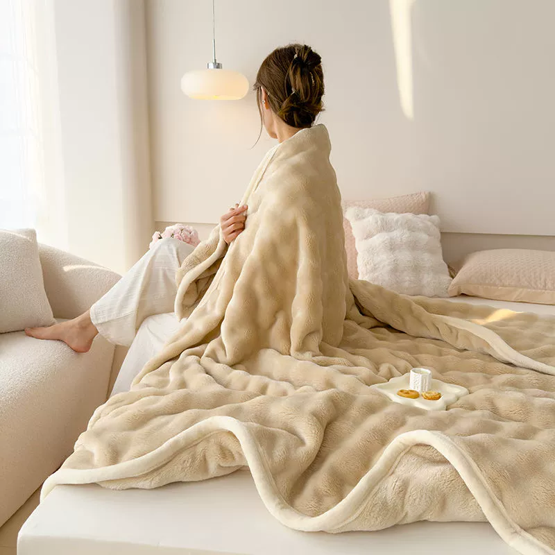 Duvet for sleep, coral sofa, sheet, increased thickness