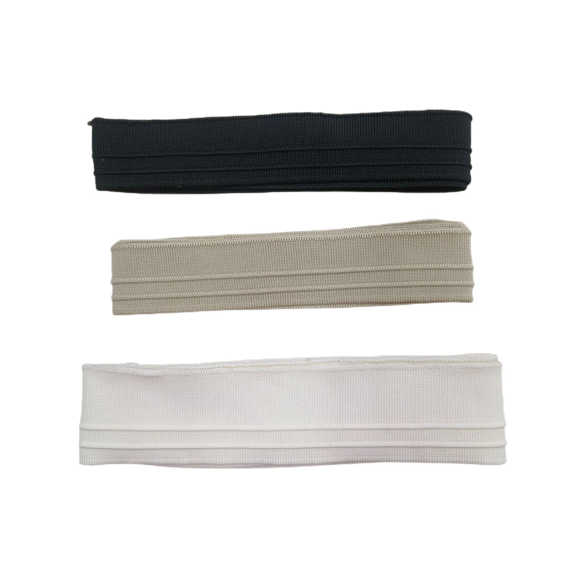 加厚低弹丝谷波横机罗纹领口袖口高弹加密针织配套平纹罗纹