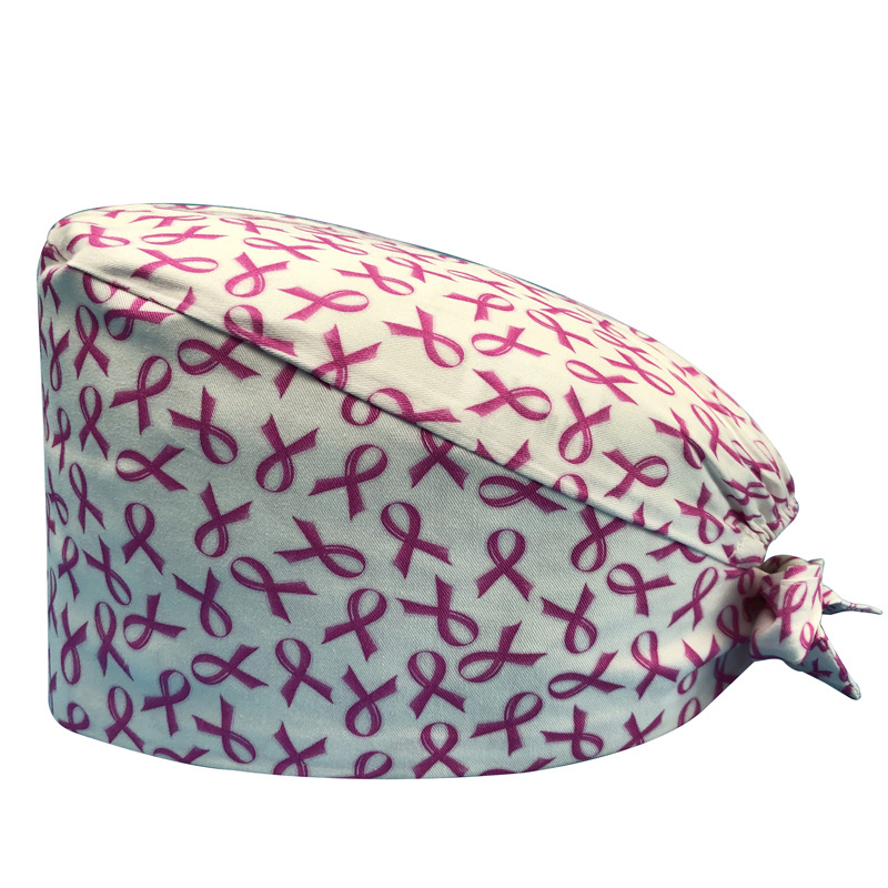 Sombrero de flores de algodón con estampado de dibujos animados, toalla absorbente para el sudor, sombrero de estudio médico, sombrero de enfermera UCI, envío directo de AliExpress