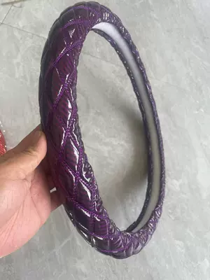 Other Automotive Exterior Supplies Steering Wheel Handle Cover Net - purple-striped-bubbles-40