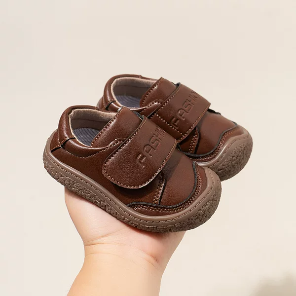 Boys and Girls Casual Toddler Shoes 2024 Spring and Autumn New Baby Soft Sole Small Leather Shoes Children's Kick-proof Single-layer Shoes