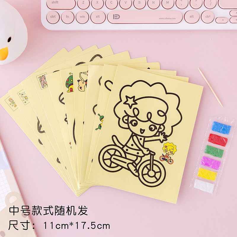 10 개의 중간 모래 그림/무작위 패턴