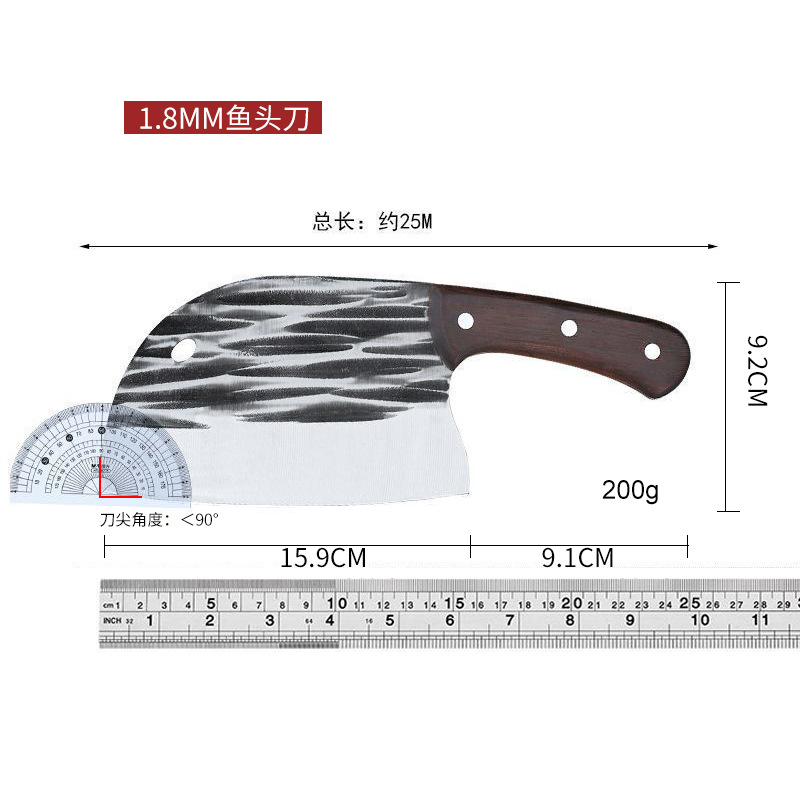 1.8mm 물고기 머리 칼