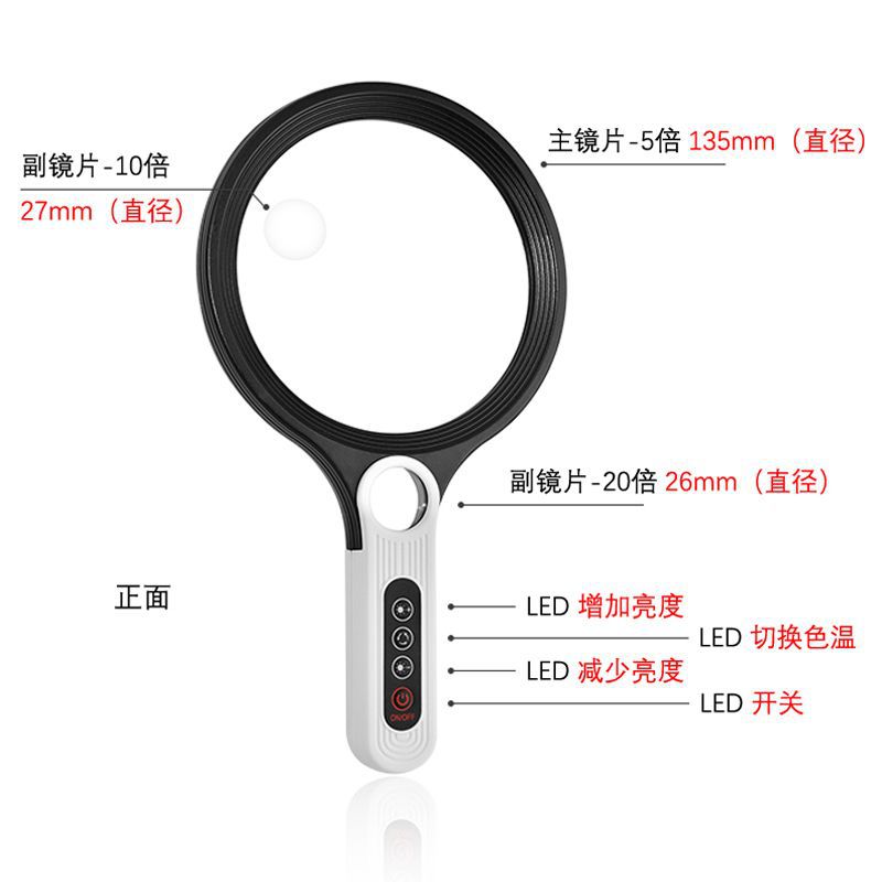 Handheld lens charging