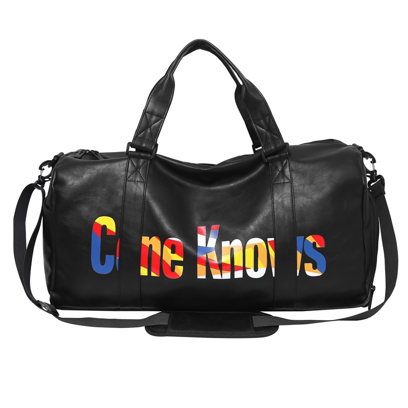 Bolsa de yoga de gran capacidad bolsas de viaje de hombres y mujeres portátiles de fitness secos y húmedos separación de bolsas de hombro de hombro independientes almacenamiento de zapatos