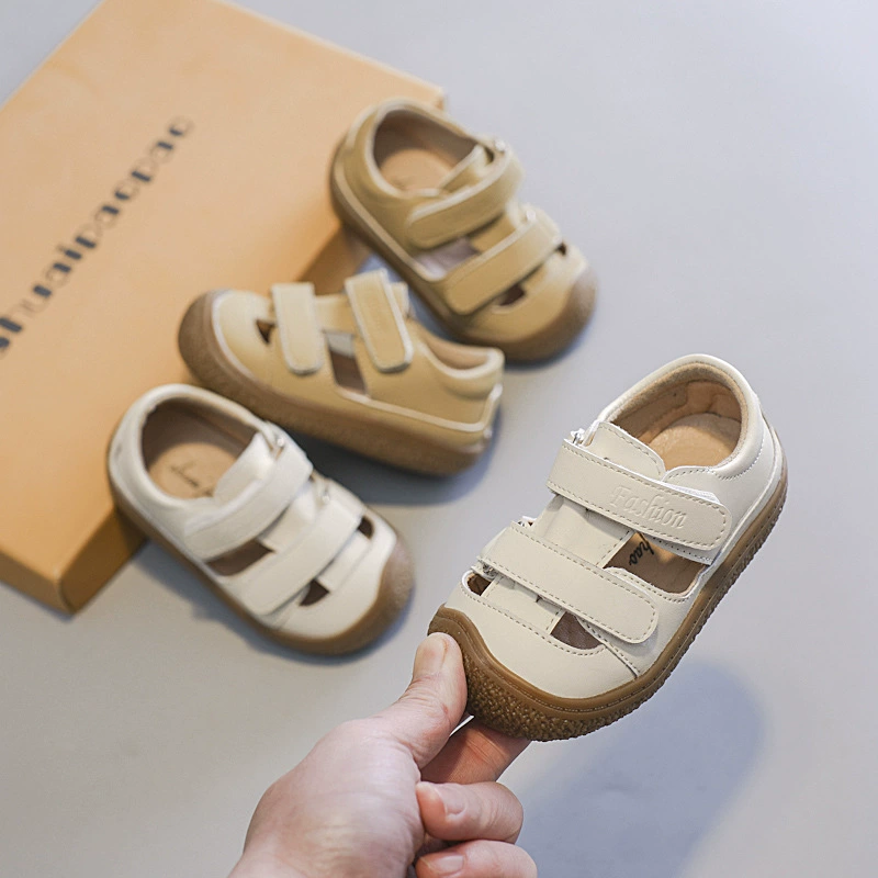 Summer children's footwear, universal comfortable sandals for boys for early age, Korean style, soft sole