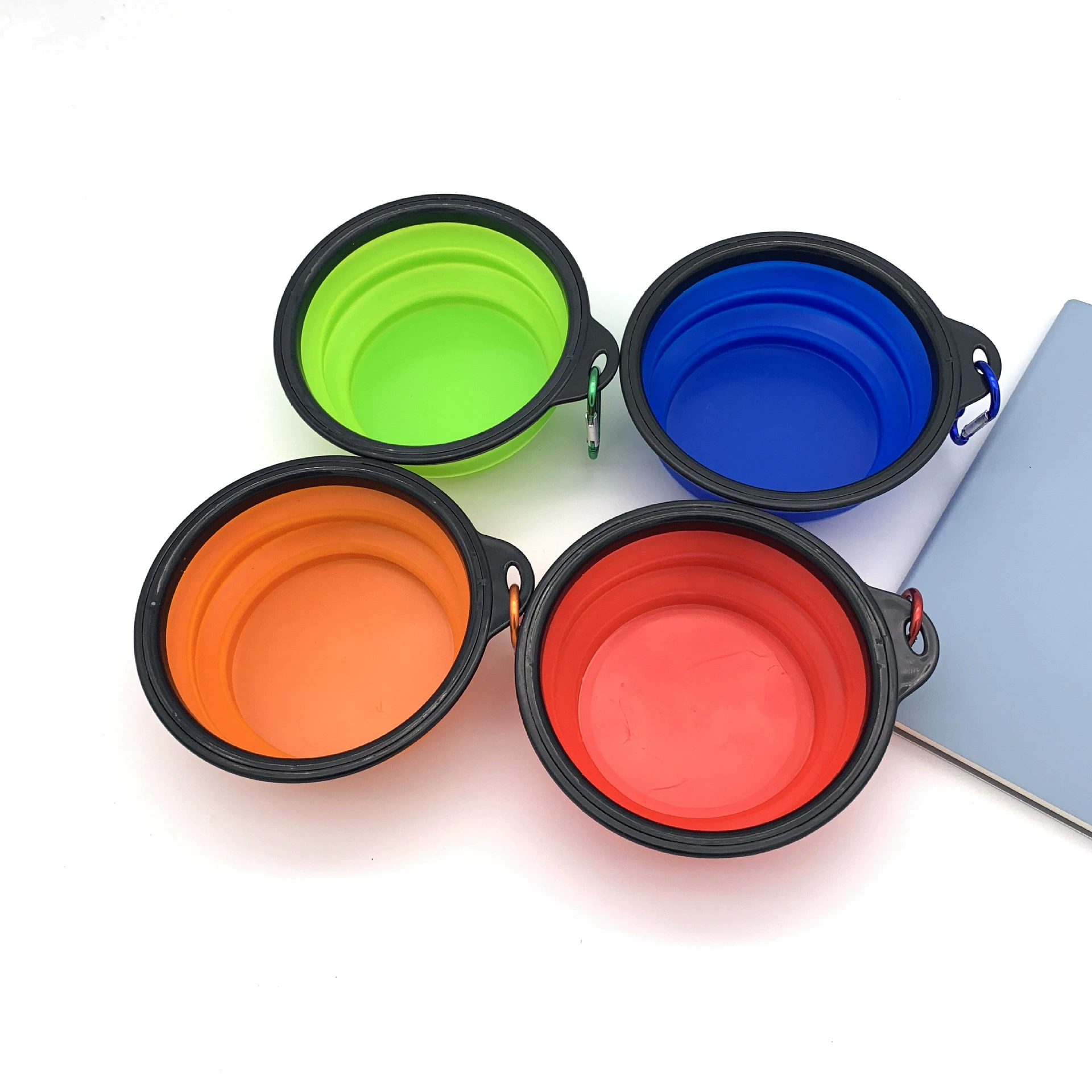 Портативная Складная миска для домашних животных Силиконовая миска для собак Миска для кошек Бассейн для корма для домашних животных Уличные зоотовары Трансграничные взрывы