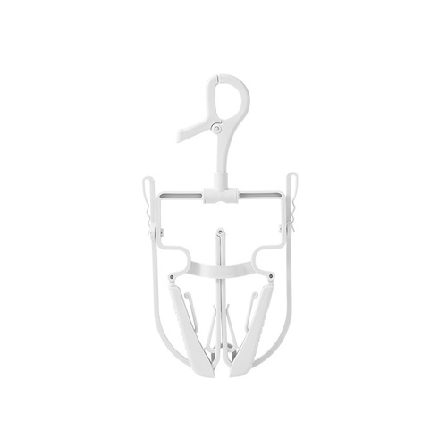 Sweatshirt hooded folding clothes hanger rotatable windproof clothes drying rack turtleneck sweater clip household wide shoulder telescopic drying rack