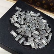 三七银藏银日进斗金配件DIY文玩手链项链隔珠挂坠精美老银配饰