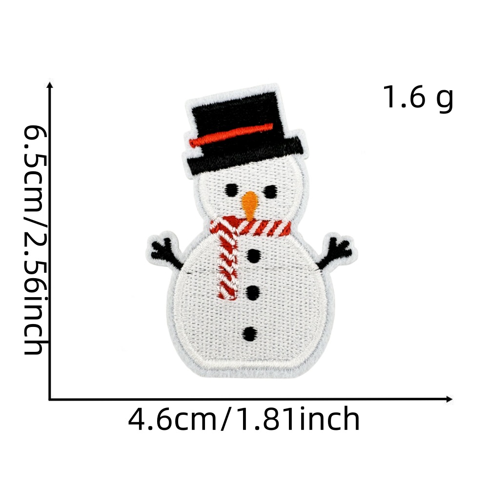 2g Weight Clothing Sticker Patches Classification 1 Piece, 1 Set Quantity Nonwoven, Polyester Material Christmas Festival Christmas Tree, Letter, Snowman Pattern Cute Style 1 Piece 1 Set Cute Christmas Tree Letter Snowman Nonwoven Polyester Clothing Sticker Patches 1