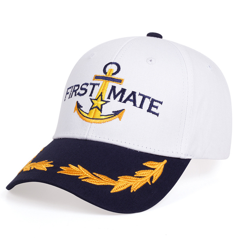 Cotton, Polyester Material Letter, Anchor, Grain Pattern All Seasons Season Unisex Gender Unisex Casual Letter Anchor Grain Embroidery Curved Eaves Baseball Cap