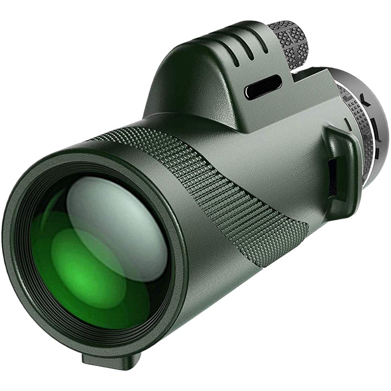 80X100 telescopio 12X50 telescopio monocular 40X60 telescopio astronómico lupa espejo de Observación de Aves