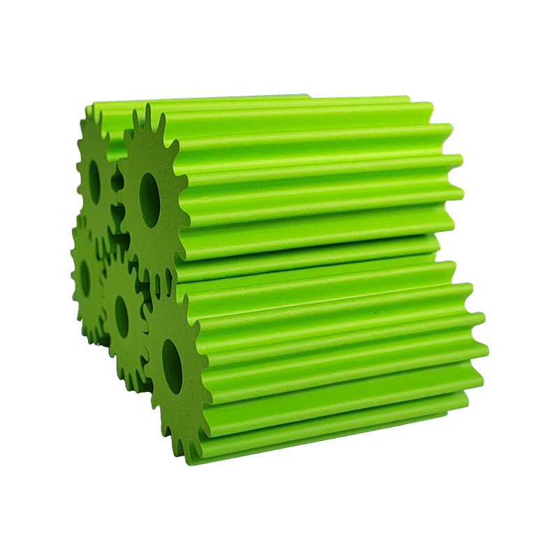 Soft rubber ecological toy with gears