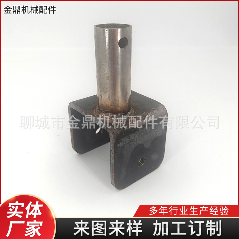 山东冲压加工高尔夫球车立轴羊角插销套件折弯电动车非标冲压配件