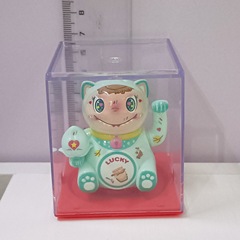 太阳能财神摆件小号太阳能自动摇手汽车装饰摆件年会开业店铺礼品