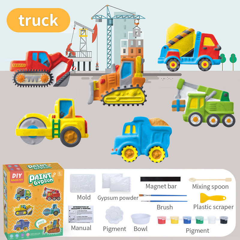 Niños pintados de yeso pintados a mano muñecas pintadas a mano diy dinosaurios graffiti creativo pintura de piedra juguetes hechos a mano al por mayor