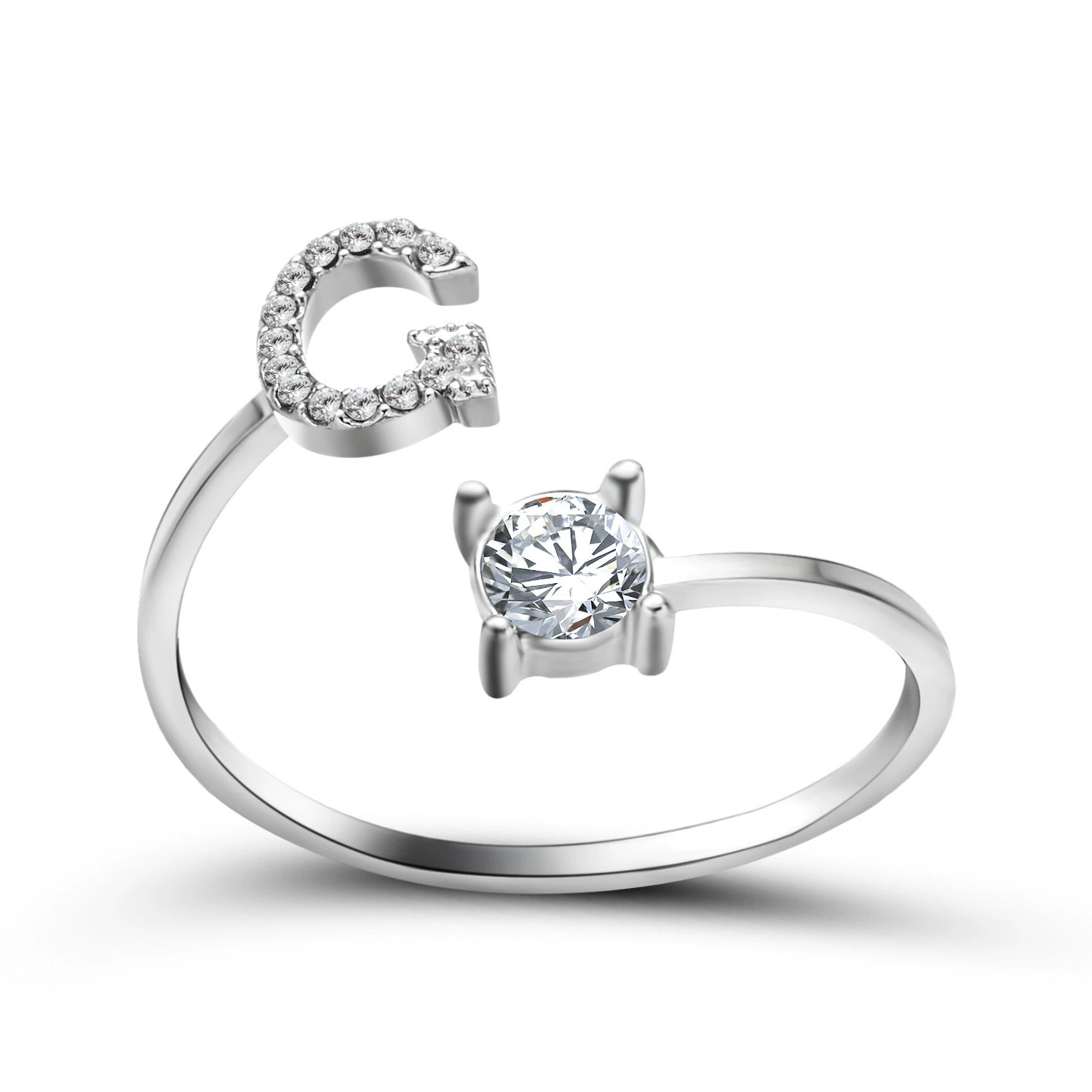 (Cross-border trading), ring, creative adjustable one size accessory with letters