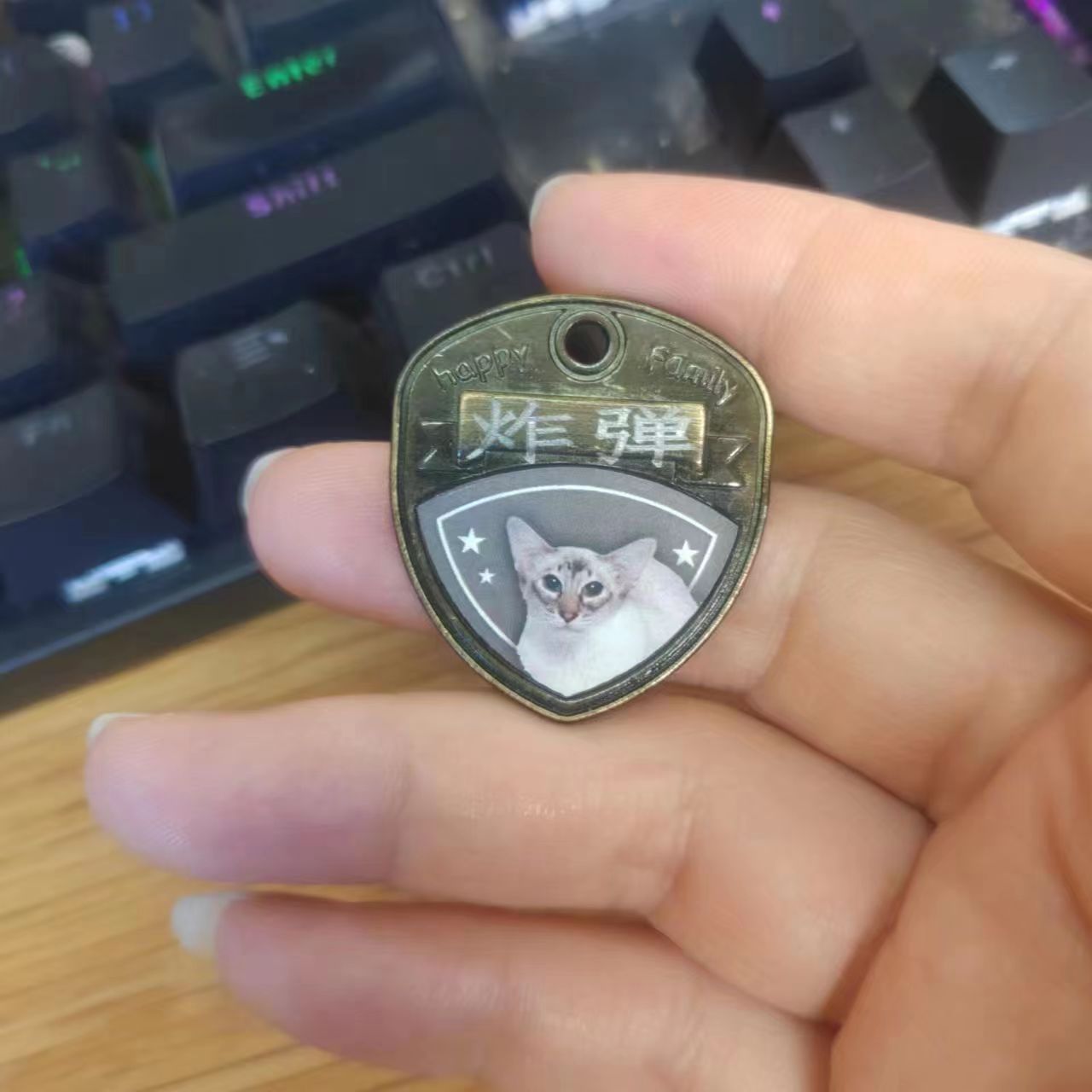 狗牌宠物身份牌水晶滴胶标贴 pets dome resin sticker customize