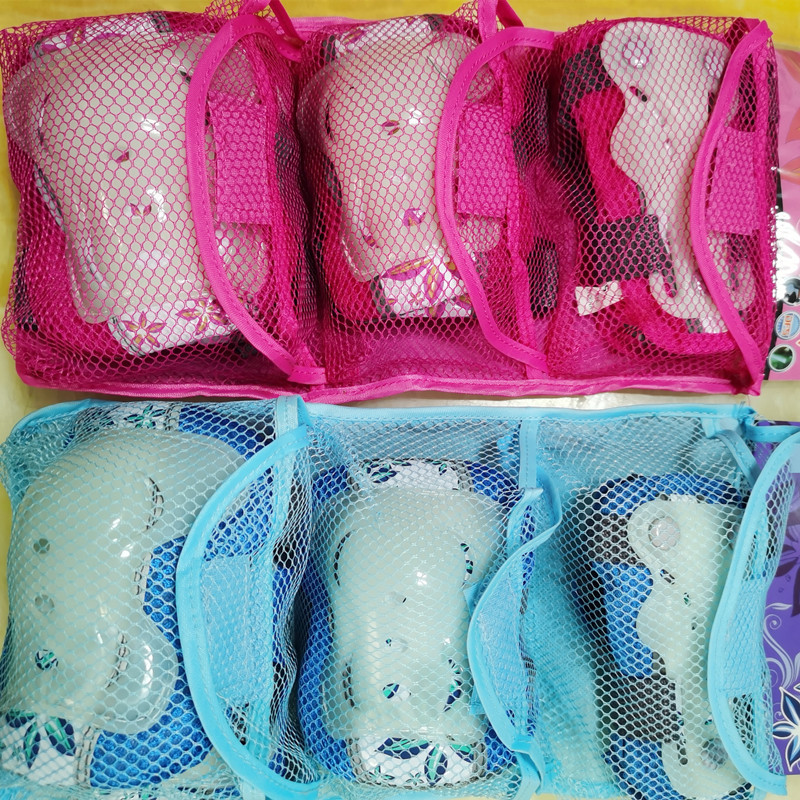 荧光儿童男女培训加厚安全运动护具套装滑板轮滑平衡车套筒多用