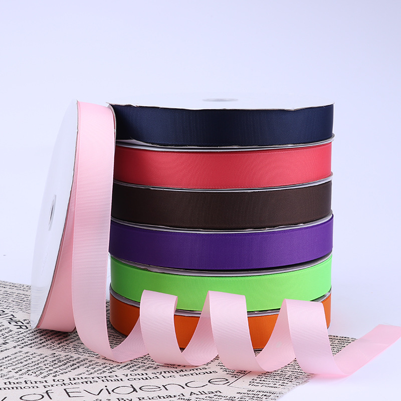 2,5 cm de alta densidad costilla cinta ramo de seda fruta caja de regalo embalaje color Ropa Accesorios hilo de unión cinta