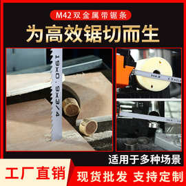 工厂批发13宽19宽M42双金属带锯条木工金属合金切割细齿小带锯条