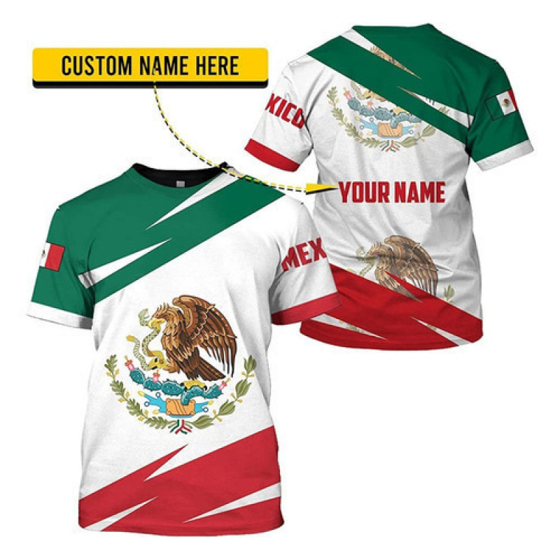 Comercio exterior transfronterizo AliExpress TK venta caliente impresión digital 3D camiseta de hombre manga corta casual serie mexicana blusa