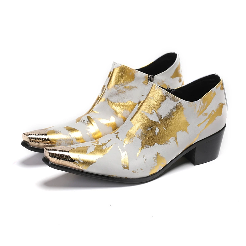 2023 осенне-зимние мужские ботинки для увеличения роста 8 см 10 см мужские ботинки из воловьей кожи повседневные короткие сапоги British Martin ботинки модная обувь в европейском стиле