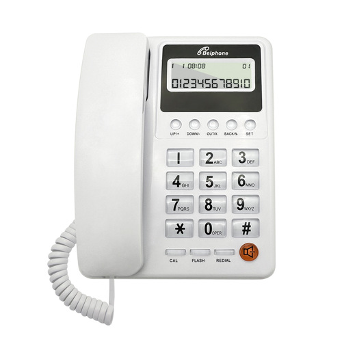 Incoming call display office desk phone home fixed telephone wired business phone hotel