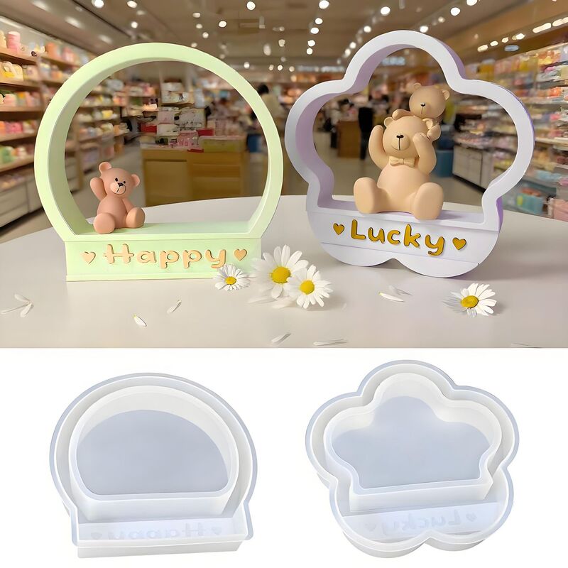 花の新しい diy 花の文字デスクトップ石膏型壁掛けラウンド装飾接着剤型卸売|undefined