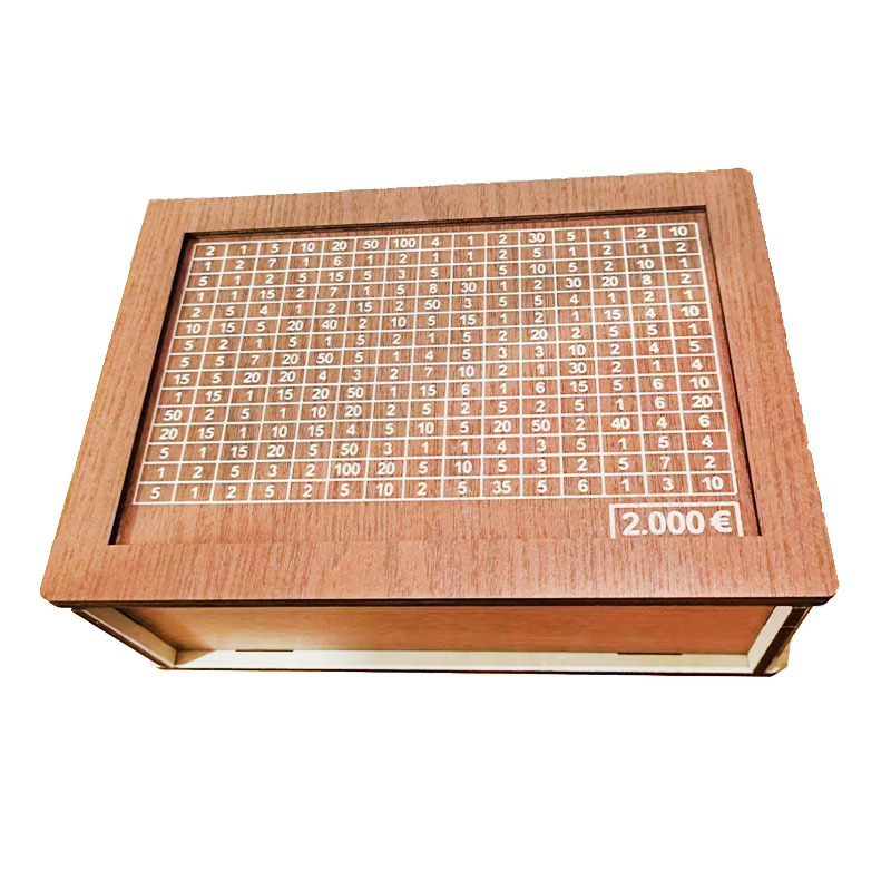 Caja de dinero transfronteriza con contador de la calidad de la casa Contador objetivo alcancía niños caja de regalo artesanías