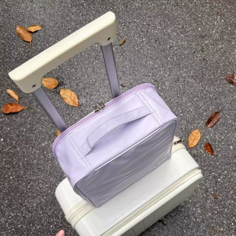 縦型ペンバッグ、メイクアップバッグ、夏休み旅行、メイクアップ収納バッグ、デスクトップスタンディングメイクアップバッグ|undefined
